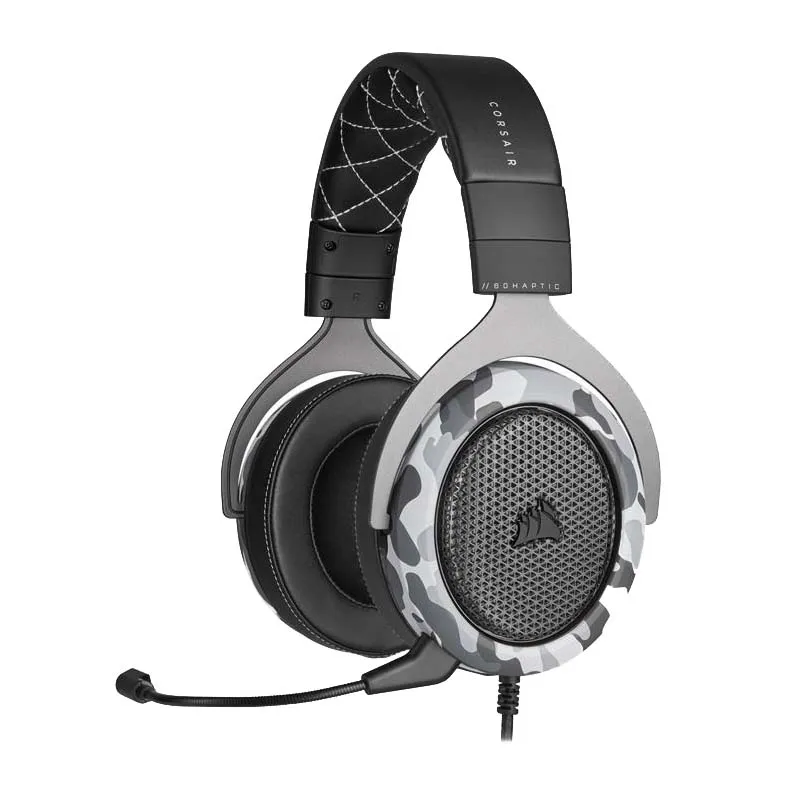 هدست گیمینگ کورسیر مدل HS60 HAPTIC Stereo - Arctic Camo
