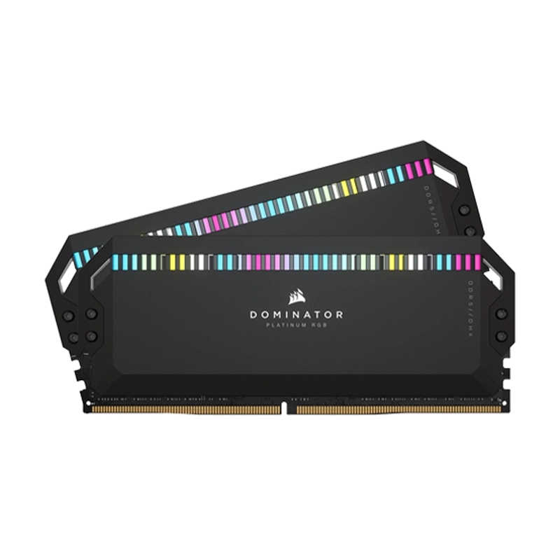 رم کورسیر مدل Dominator Platinum RGB DDR5 64GB 32GBx2 6400MHz CL32
