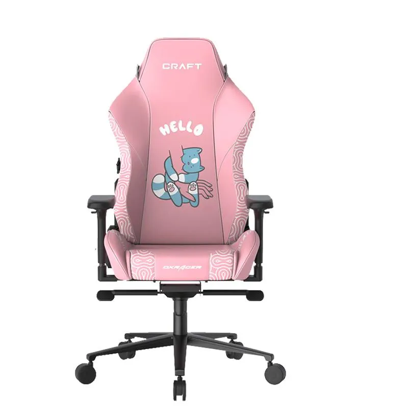 صندلی گیمینگ سری کرفت صورتی مدل OH-D5000-P
