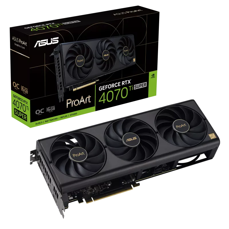 کارت گرافیک ایسوس مدل RTX 4070 Ti Super ProArt 16GB OC