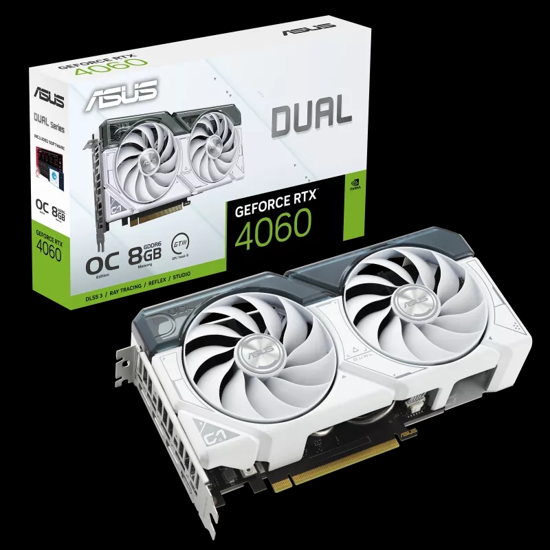 کارت گرافیک ایسوس مدل Dual RTX 4060 8GB OC White