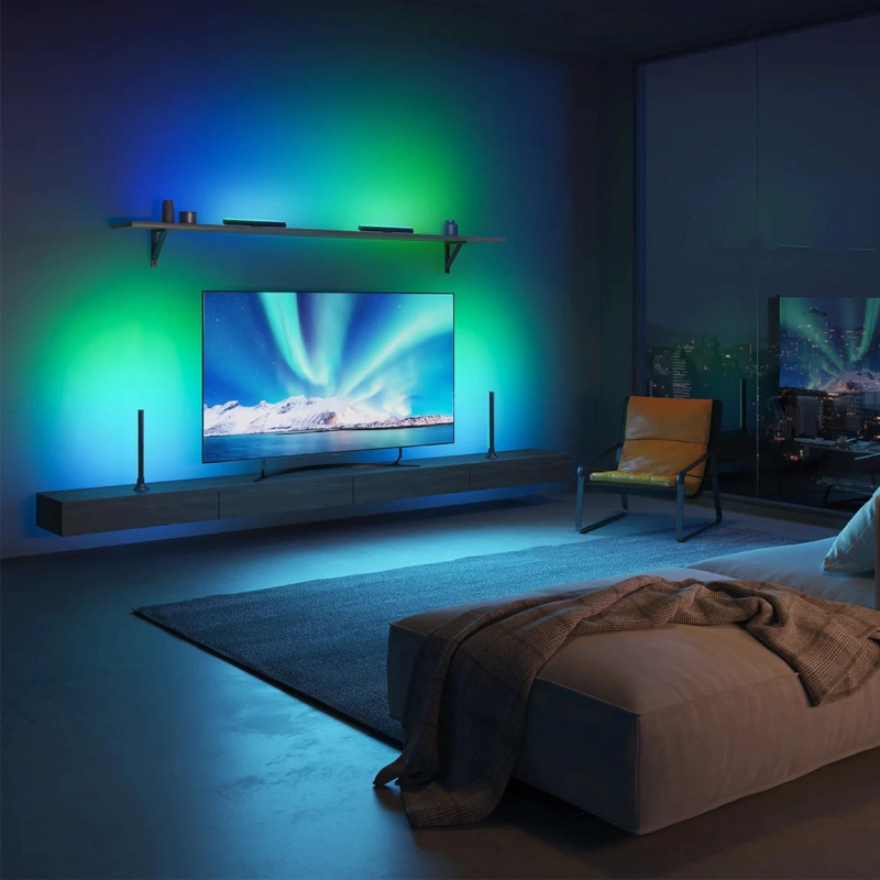 چراغ رومیزی هوشمند تلویزیون 45-70 اینچ گووی RGBIC TV Light Bars H6046