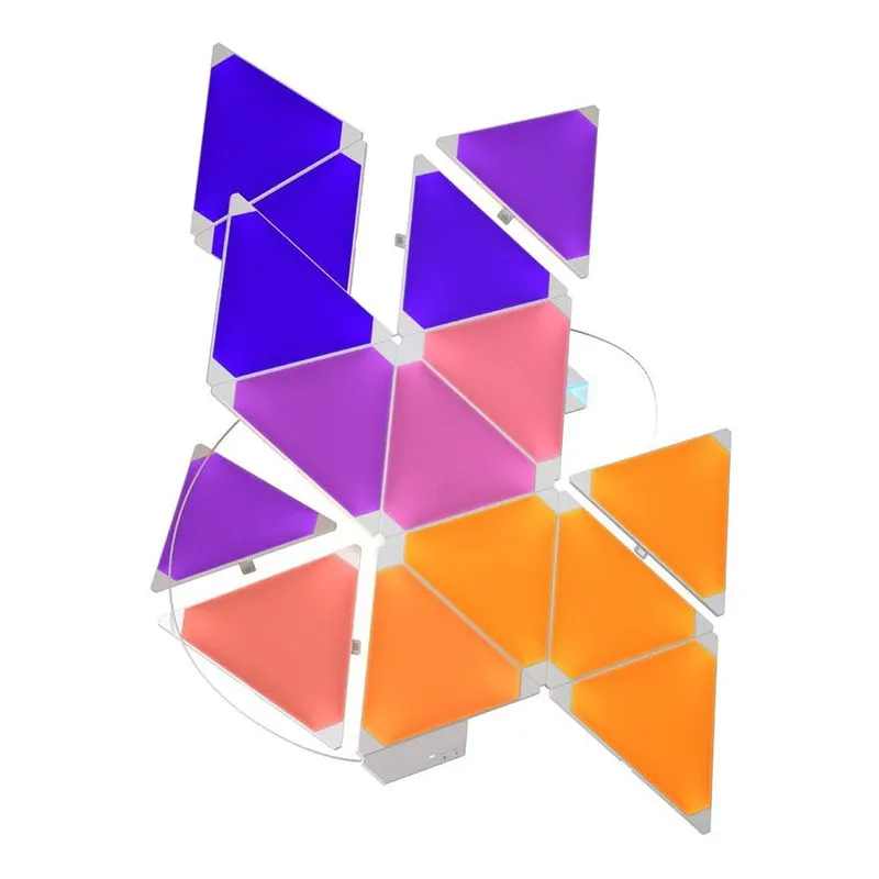 پنل هوشمند روشنایی نانولیف مدل Triangle Starter Kit Rhythm تعداد 15 عددی