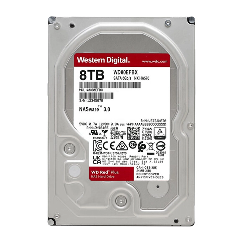  هارد دیسک اینترنال وسترن دیجیتال مدل Red Plus 8TB