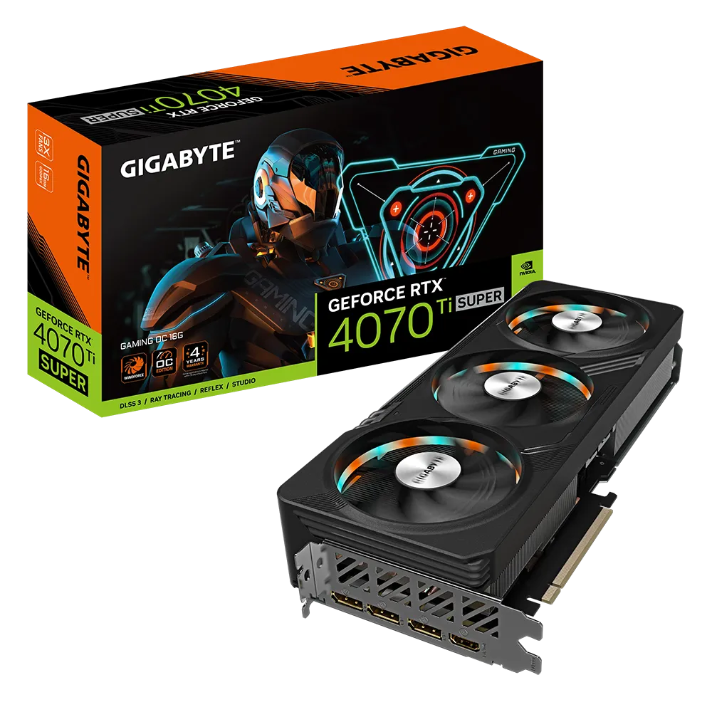 کارت گرافیک گیگابایت مدل GeForce RTX 4070 Ti SUPER GAMING 16GB OC -0