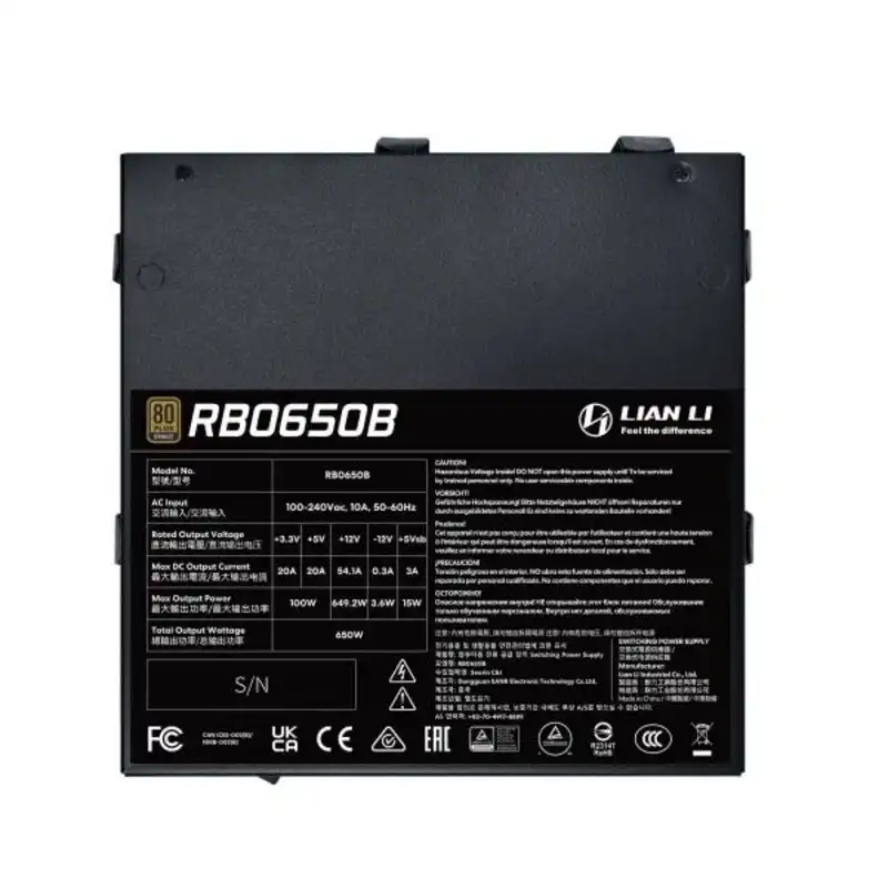 پاور 650 وات لیان لی RB 650B Bronze-1
