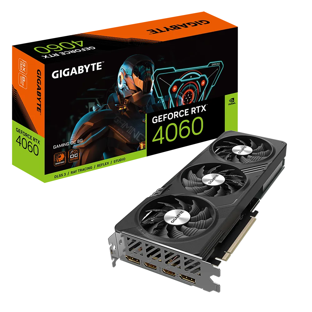 کارت گرافیک گیگابایت مدل GeForce RTX 4060 GAMING 8GB OC 