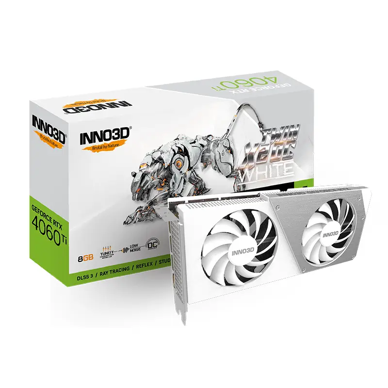 کارت گرافیک اینو تری دی مدل RTX 4060 Ti TWIN X2 8GB OC WHITE-0