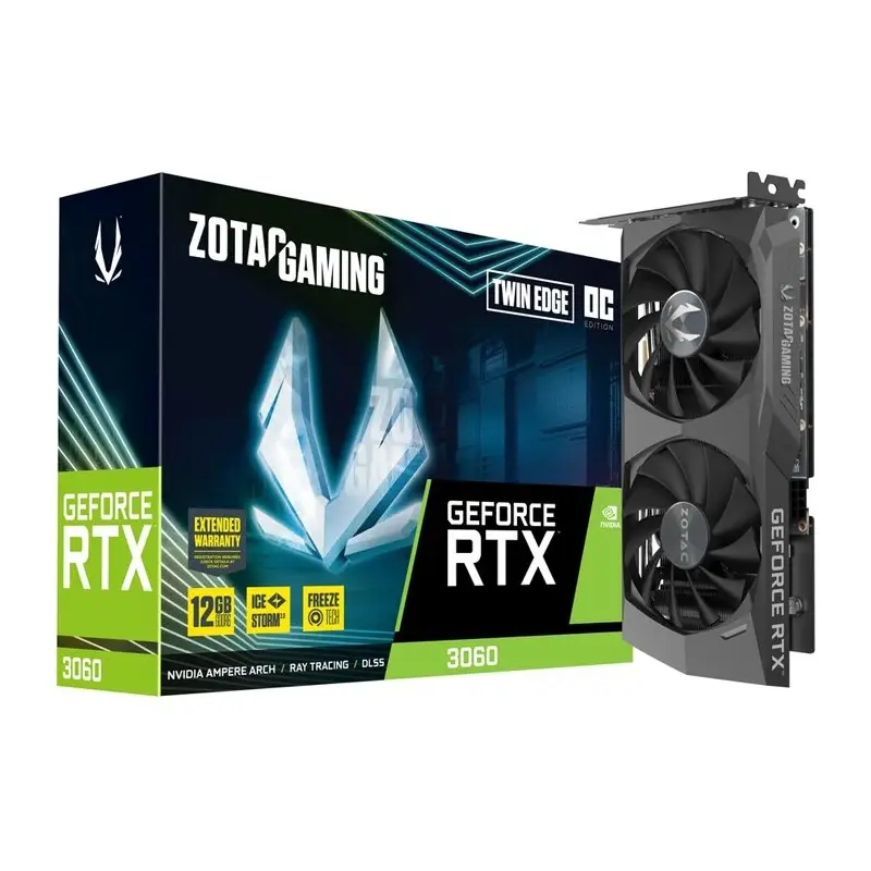 کارت گرافیک زوتک مدل RTX 3060 Twin Edge 12GB OC-0