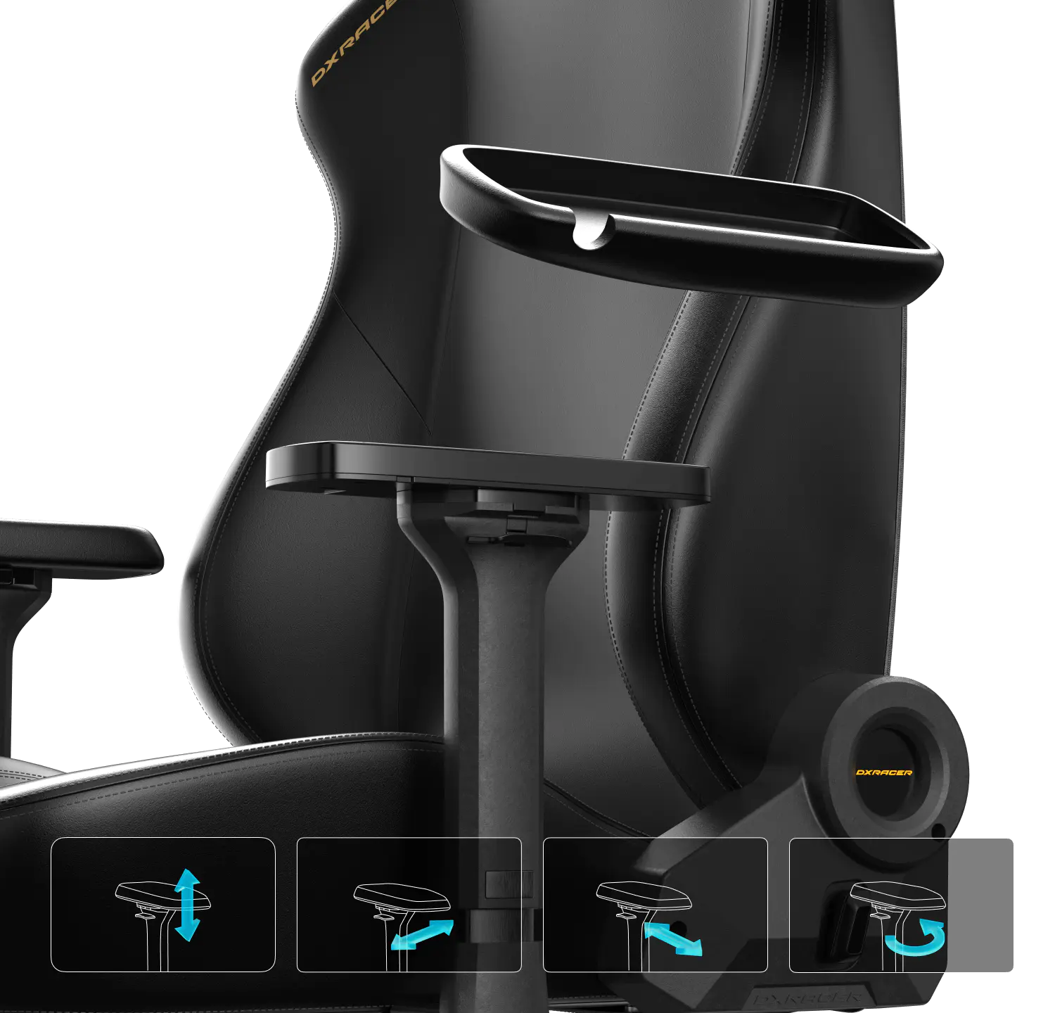 صندلی دی ایکس ریسر مدل Martian Series 2025 L  Fabric Black-4