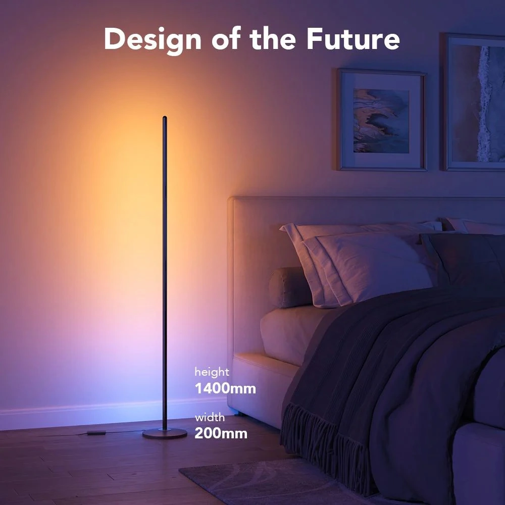 چراغ هوشمند گووی مدل Govee RGBICW Smart Corner Floor Lamp Basic H6076-1