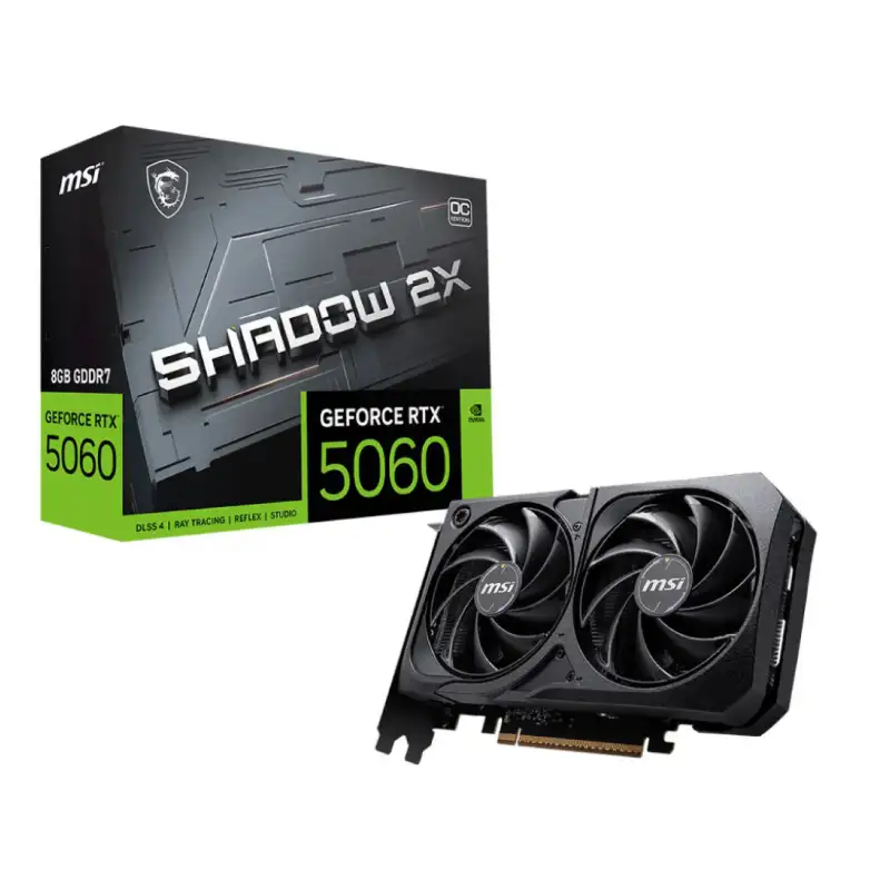 کارت گرافیک ام اس آی مدل RTX 5060 SHADOW 2X OC 8GB