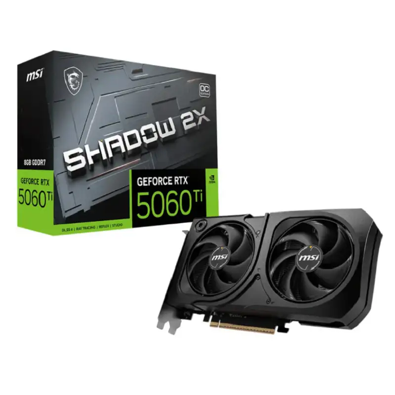 گرافیک ام اس آی مدل RTX 5060 TI SHADOW 2X OC PLUS 8GB