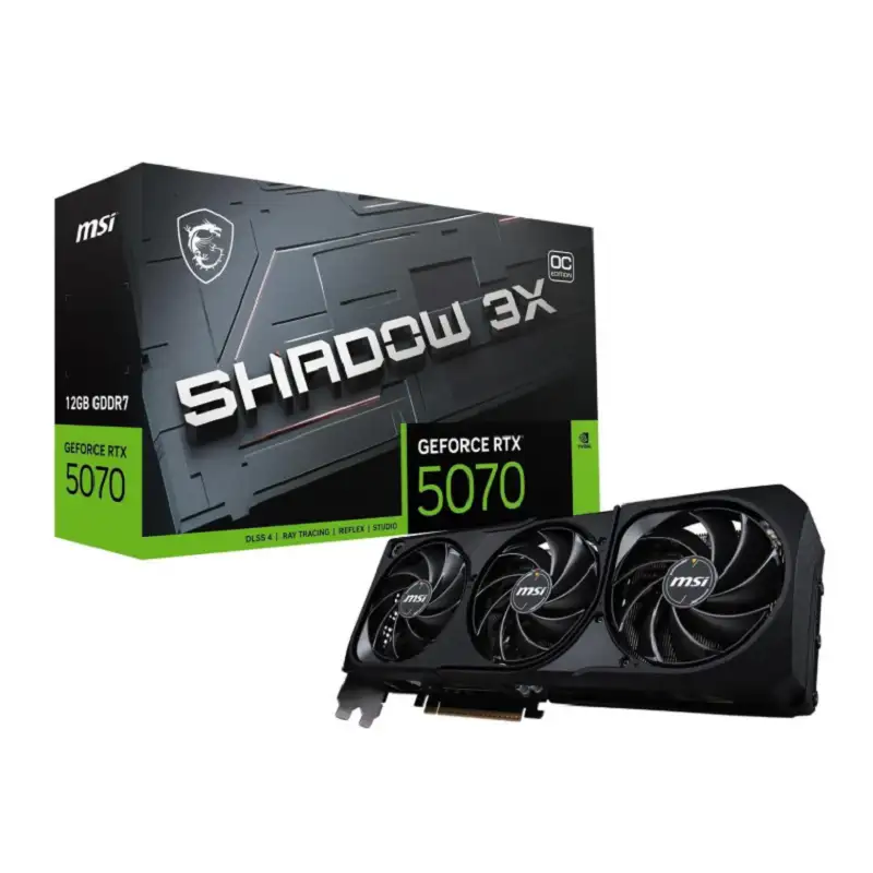 کارت گرافیک ام اس آی مدل RTX 5070 SHADOW 3X OC 12GB