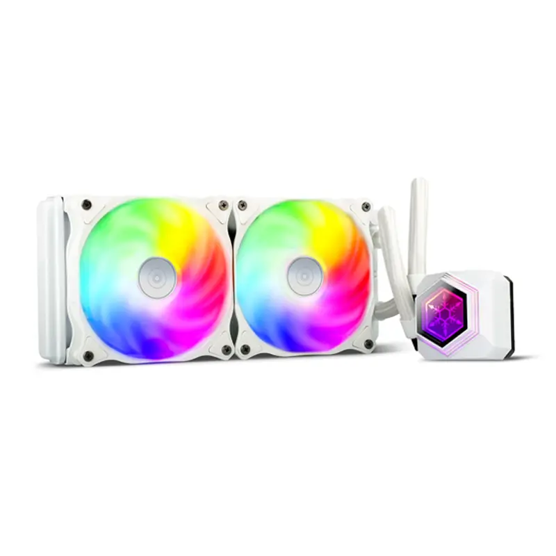 خنک کننده مایع پردازنده سیلورستون مدل PF240 V2 White