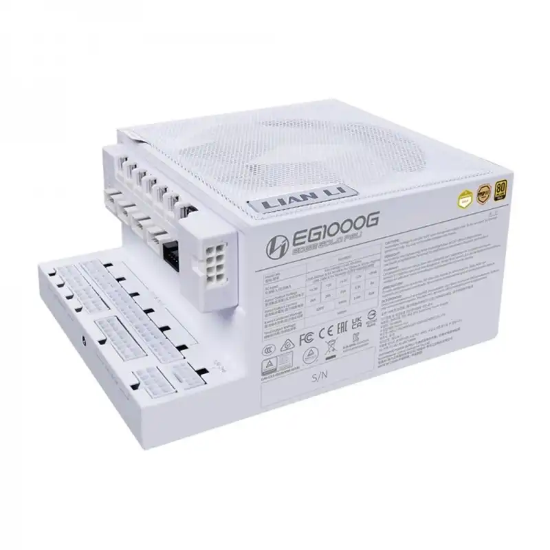 پاور 1000 وات لیان لی مدل EDGE GOLD 1000 UK White Full Modular