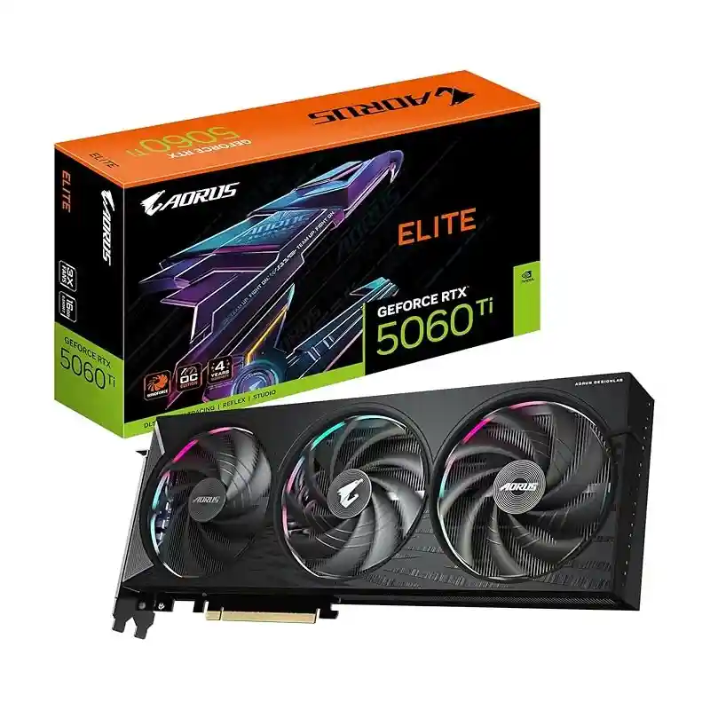 کارت گرافیک گیگابایت مدل AORUS GeForce RTX 5060 Ti ELITE 16G