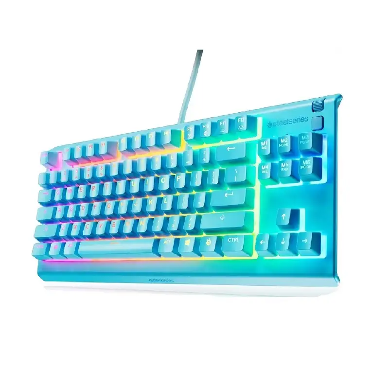 کیبورد گیمینگ استیل سریز مدل Apex 3 TKL Aqua