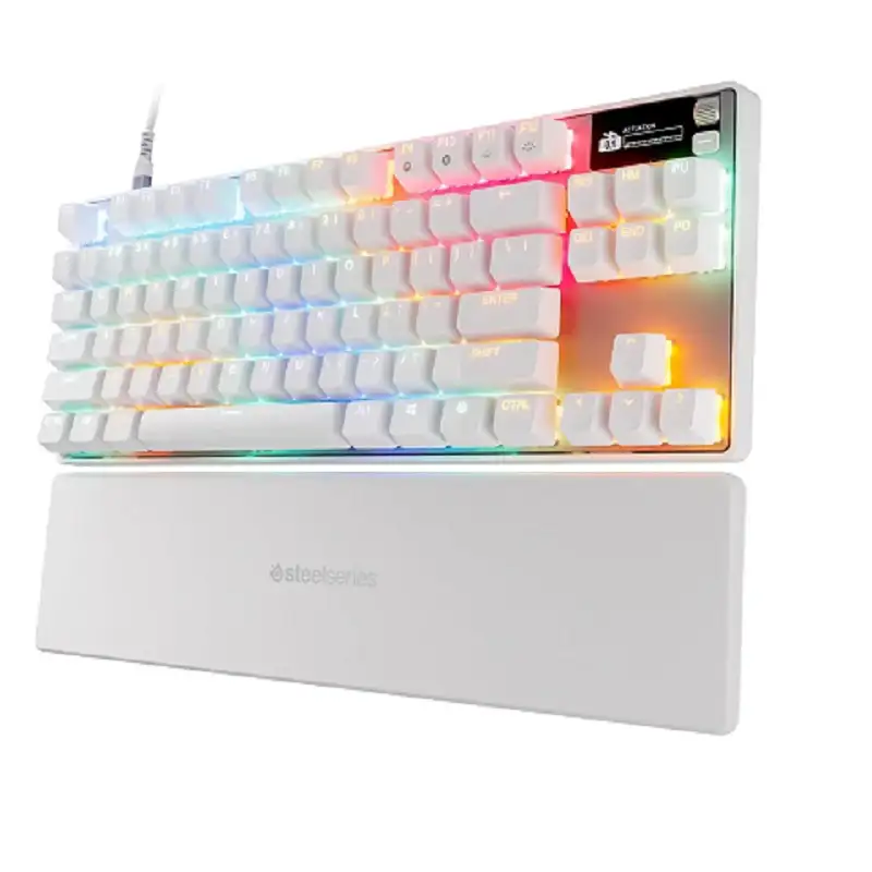 کیبورد گیمینگ استیل سریز مدل APEX PRO TKL GEN3 WHITE