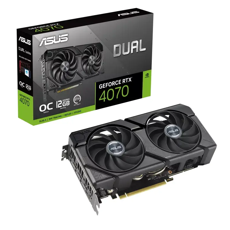 کارت گرافیک ایسوس مدل Dual RTX 4070 EVO 12GB OC-0