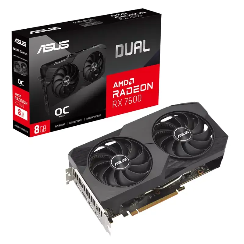 کارت گرافیک ایسوس Dual  RX 7600 8GB OC