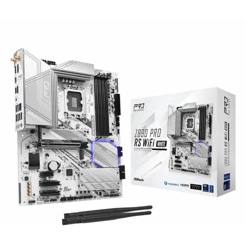 مادربرد ازراک مدل Z890 Pro RS WiFi D5 White-2