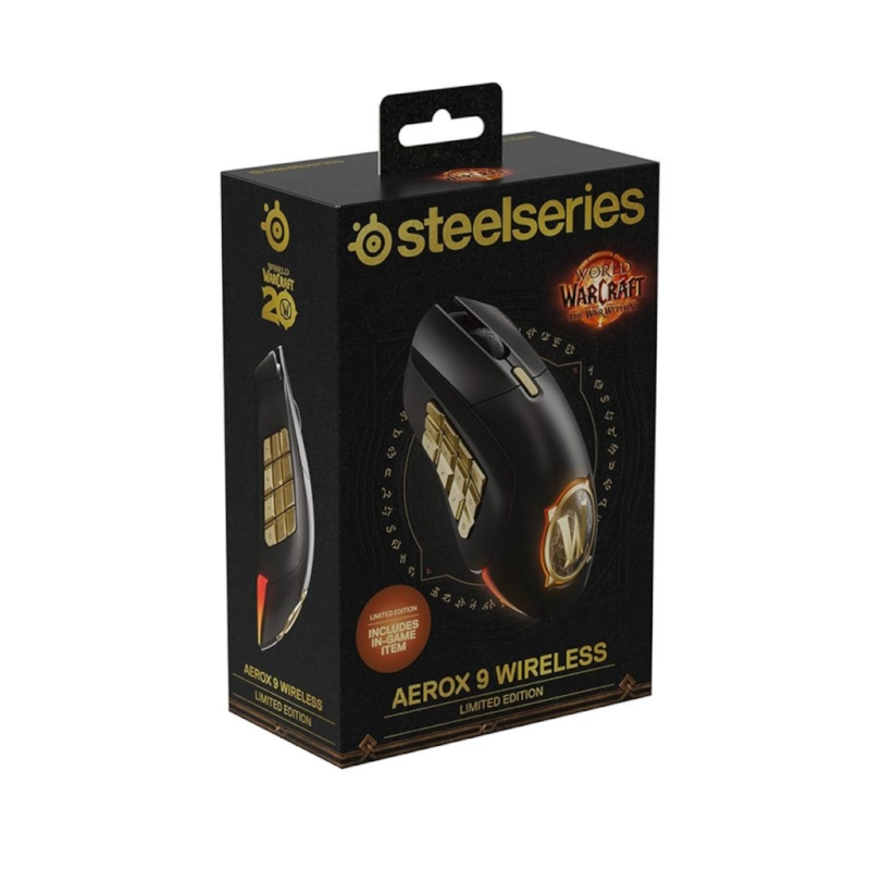 موس گیمینگ استیل سریز مدل Aerox 9 Wireless: World of Warcraft Edition-4