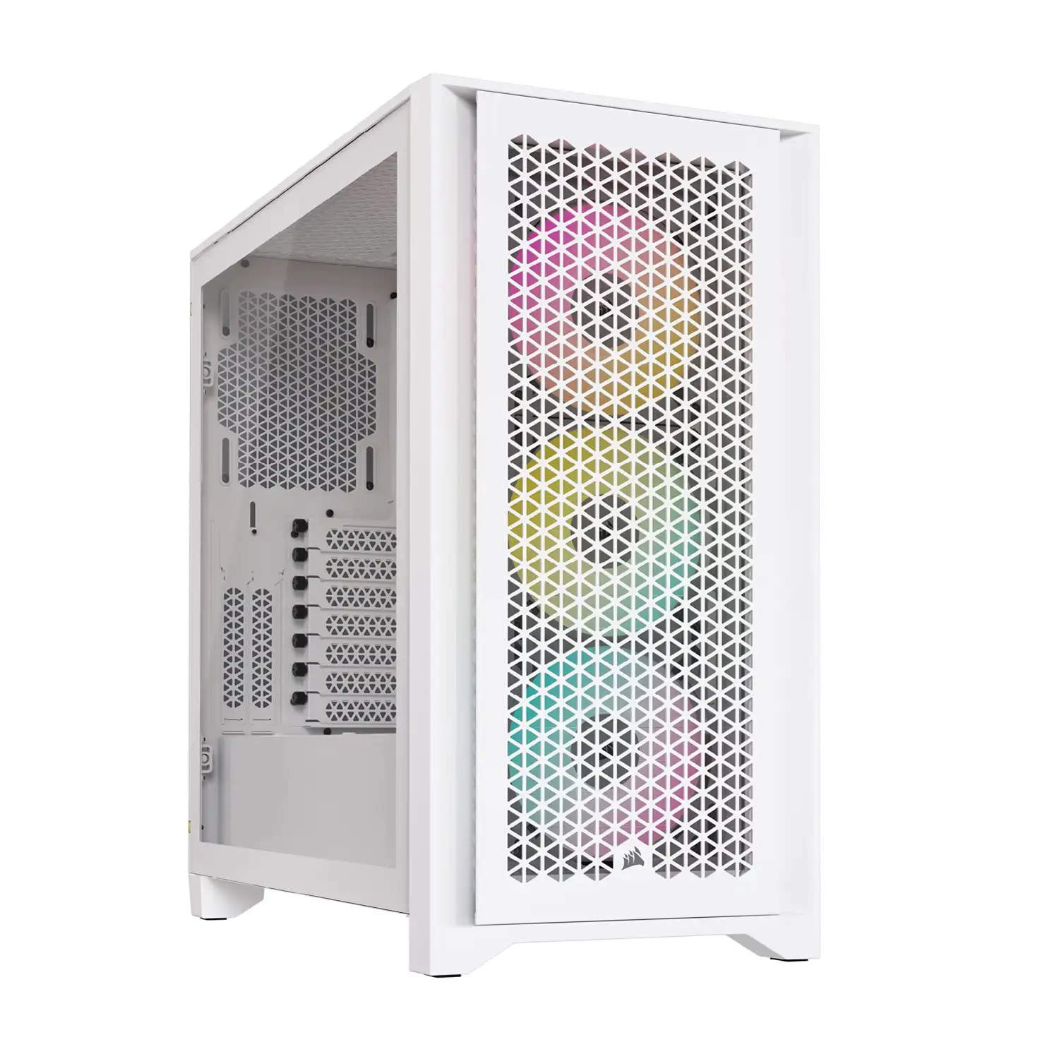 کیس کورسیر مدل iCUE 4000D RGB AIRFLOW WHITE