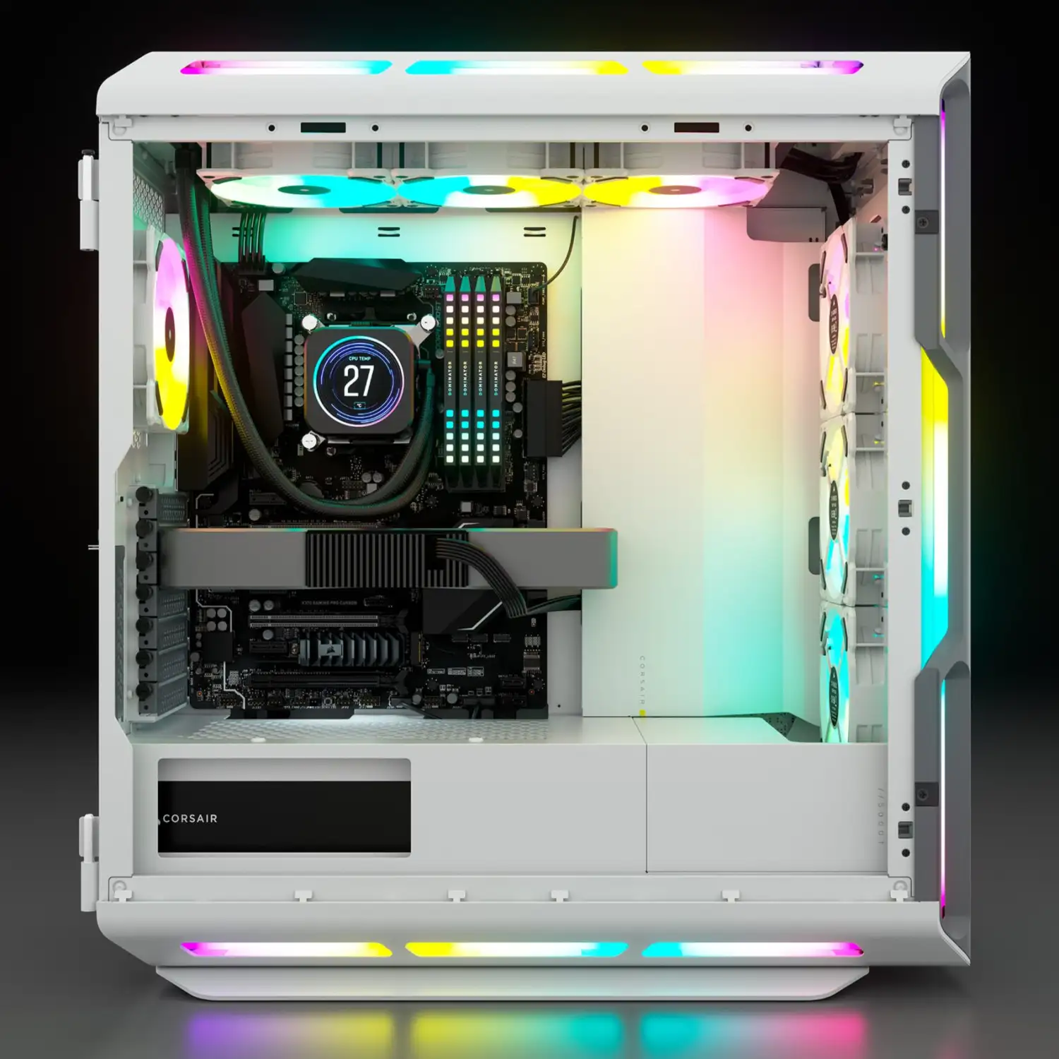 کیس کورسیر مدل iCUE 5000T RGB WHITE-2