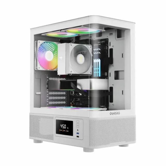 کیس گیم دیاس مدل ATLAS E2 CG White