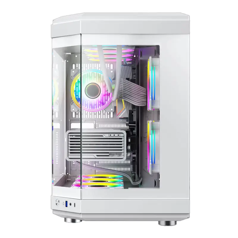 کیس گیم مکس مدل Hype White-1