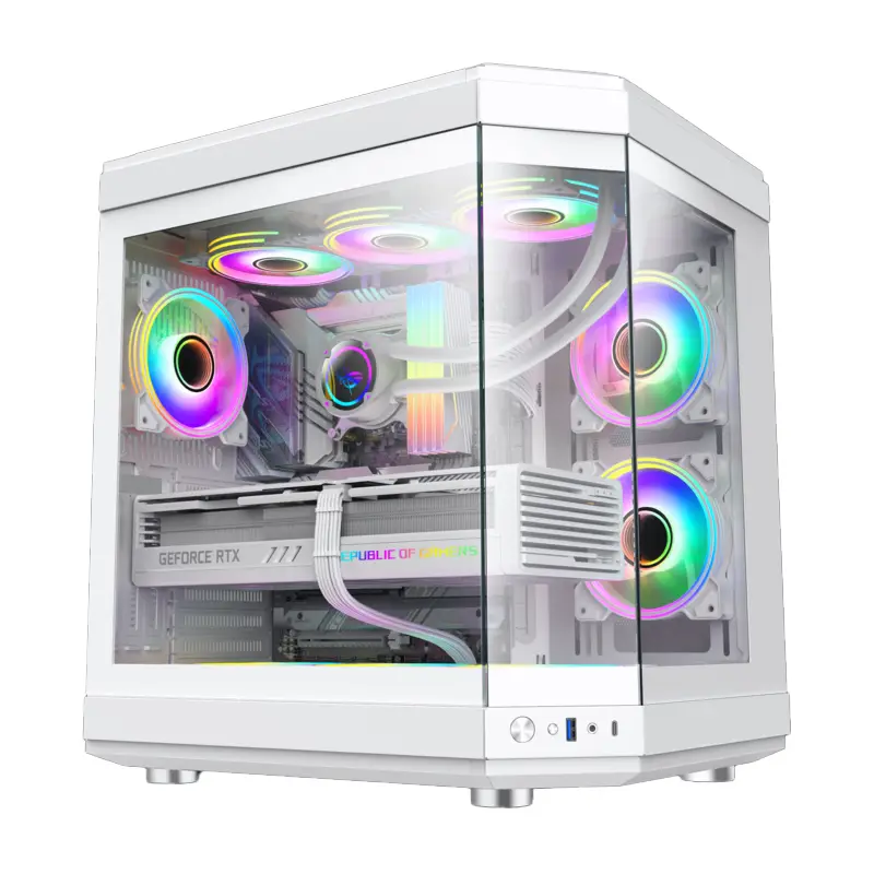 کیس گیم مکس مدل Hype White-0