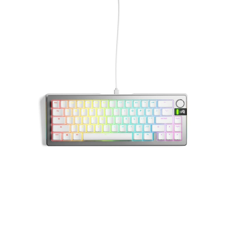 کیبورد گیمینگ گلوریوس مدل GMMK 3 PRO Prebuilt Keyboard 65% Silver