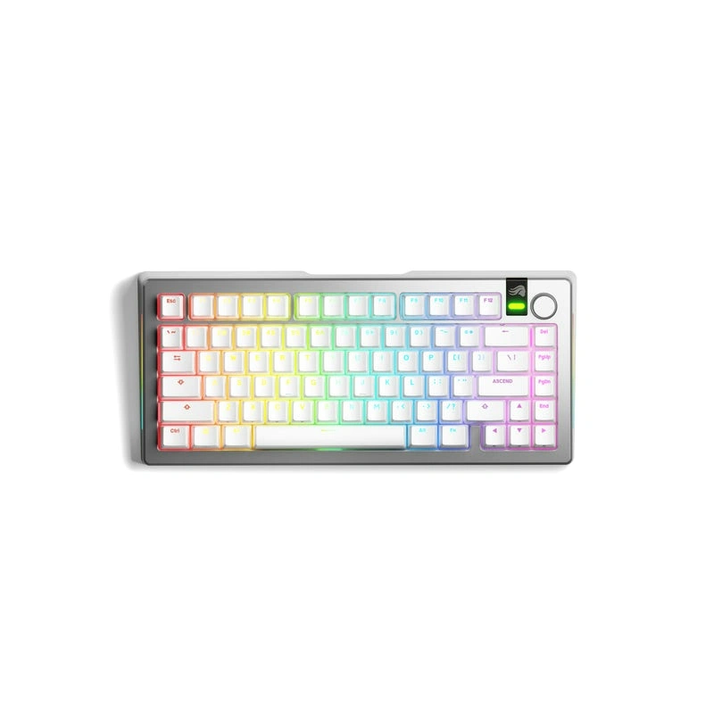 کیبورد گیمینگ گلوریوس مدل GMMK 3 PRO Prebuilt Wireless 75% Silver