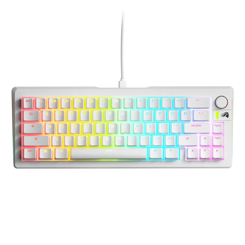 کیبورد گیمینگ گلوریوس مدل GMMK 3 Prebuilt Keyboard 65% White