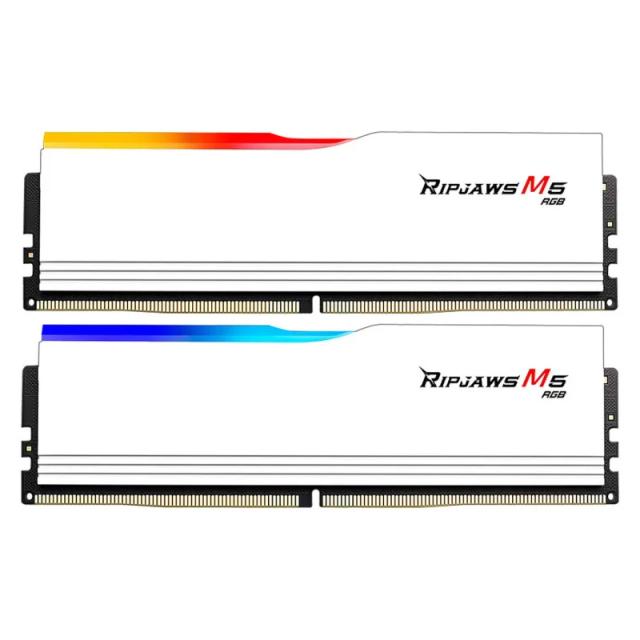 رم جی اسکیل مدل Ripjaws M5 RGB 64GB (2x32GB) DDR5 5200MT/s CL40 White