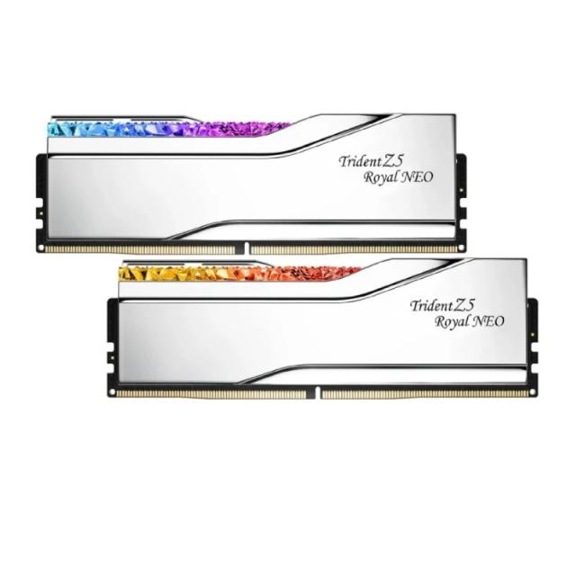 رم جی اسکیل مدل Trident Z5 Royal Neo RGB AMD EXPO 32GB (2x16GB) DDR5 6400MT/s CL30 Silver