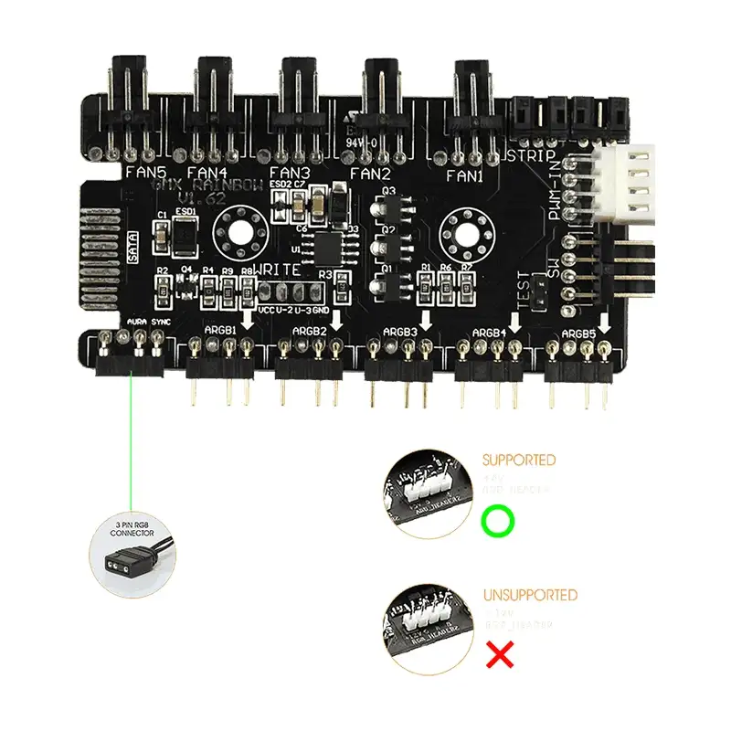 کابل نورپردازی گیم مکس مدل ARGB Sync-3