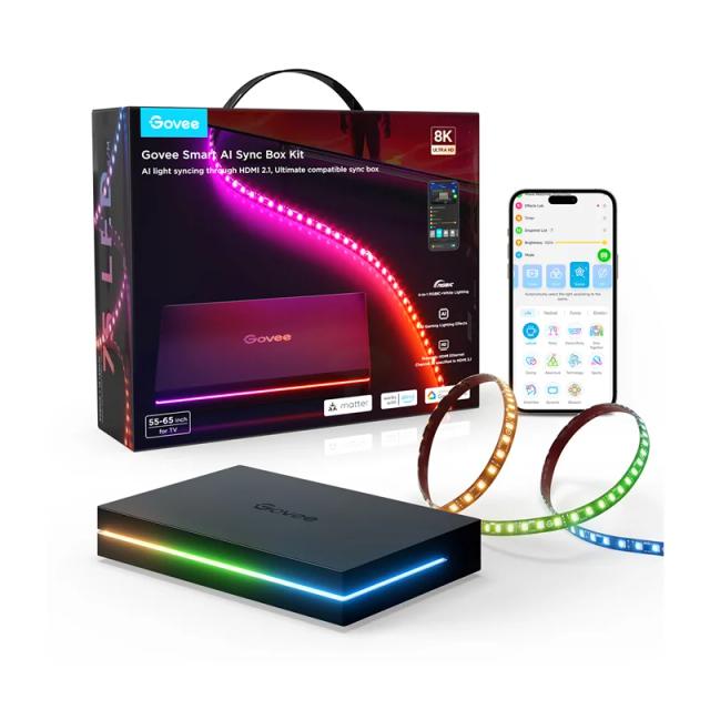 ریسه هوشمند تلویزیون 55-65 اینچ گووی مدل AI Sync Box Kit 2 H8604