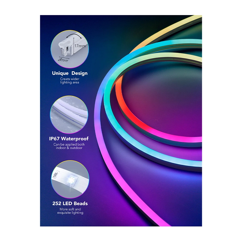 ریسه هوشمند 3 متری گووی مدل Neon LED Strip Light H61A0-3