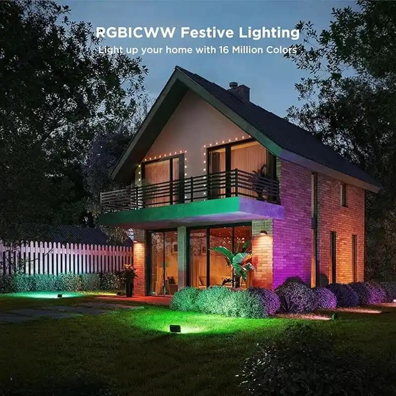 چراغ های هوشمند فضای باز گووی مدل Outdoor FLood Lights H8057-4