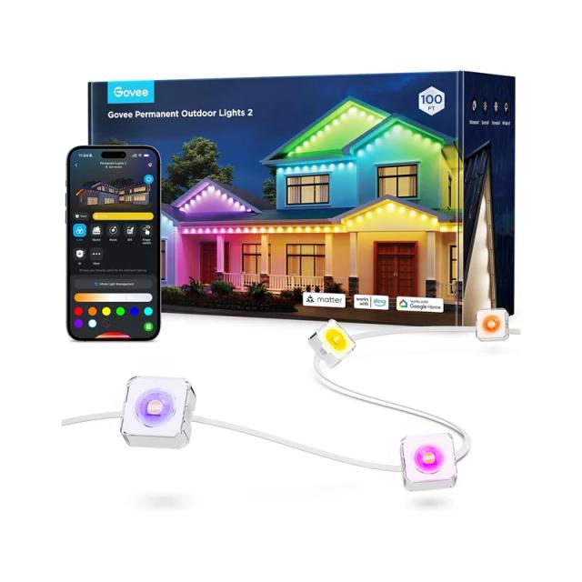 ریسه هوشمند فضای باز 30 متری گووی مدل Permanent Outdoor Lights 2 H705E