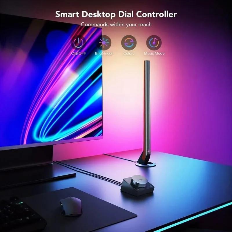 چراغ هوشمند گیمینگ رومیزی گووی مدل RGBIC Gaming Light Bars H6047-2