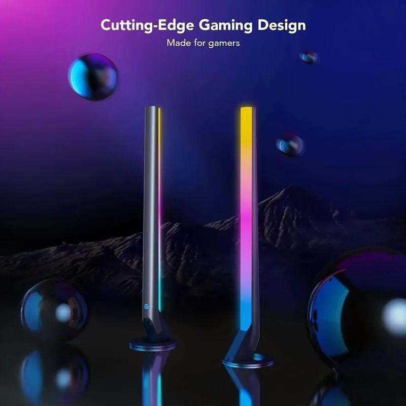 چراغ هوشمند گیمینگ رومیزی گووی مدل RGBIC Gaming Light Bars H6047-1