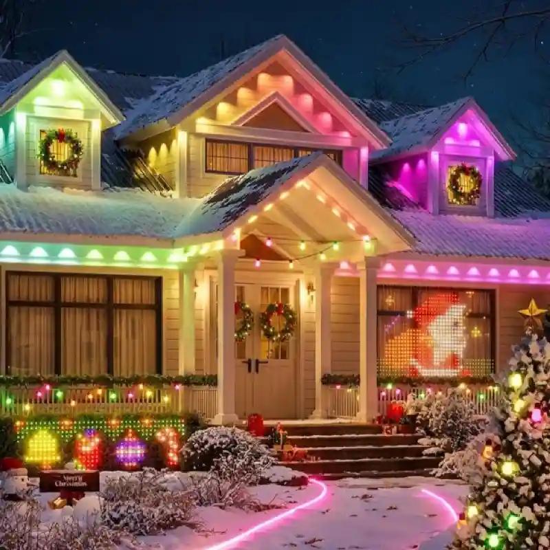 ریسه هوشمند فضای باز 10 متری گووی مدل RGBIC Outdoor Neon Rope Lights H61A8-4