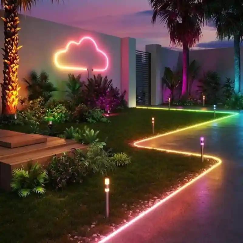ریسه هوشمند فضای باز 10 متری گووی مدل RGBIC Outdoor Neon Rope Lights H61A8-3
