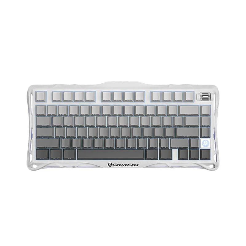 کیبورد گیمینگ گراوا استار مدل Mercury K1 75% ‌White-0