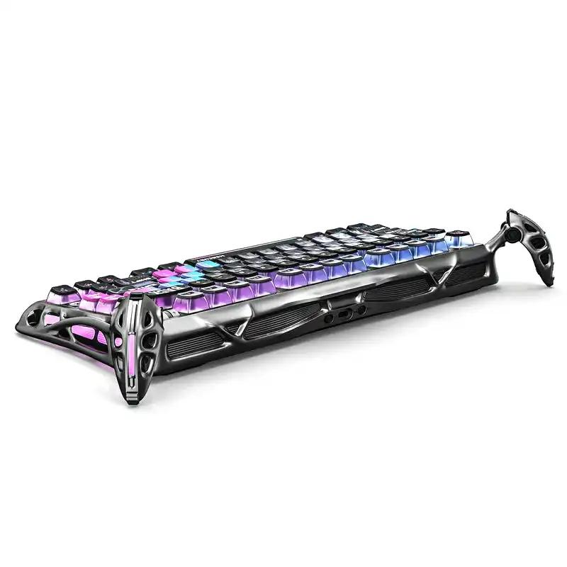 کیبورد گیمینگ گراوا استار مدل Mercury K1 Pro 75% Special Edition Cyberpunk-4