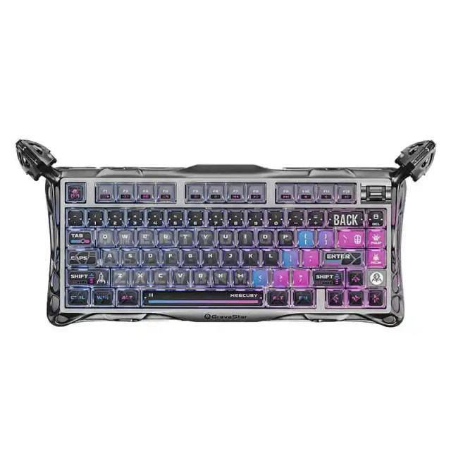 کیبورد گیمینگ گراوا استار مدل Mercury K1 Pro 75% Special Edition Cyberpunk