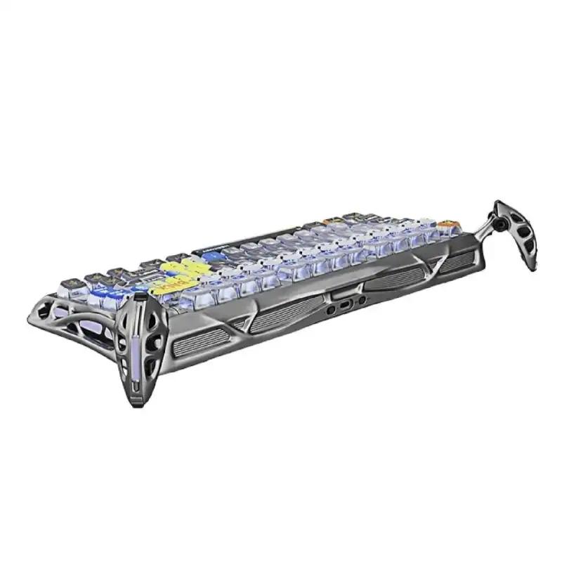 کیبورد گیمینگ گراوا استار مدل Mercury K1 Pro 75% Interstellar Silver-2
